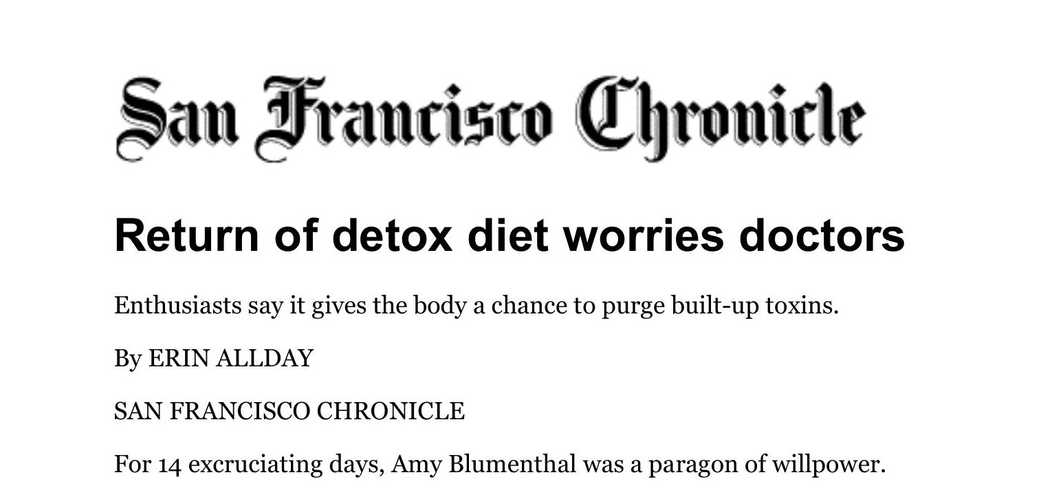 San Francisco Chronicle cover