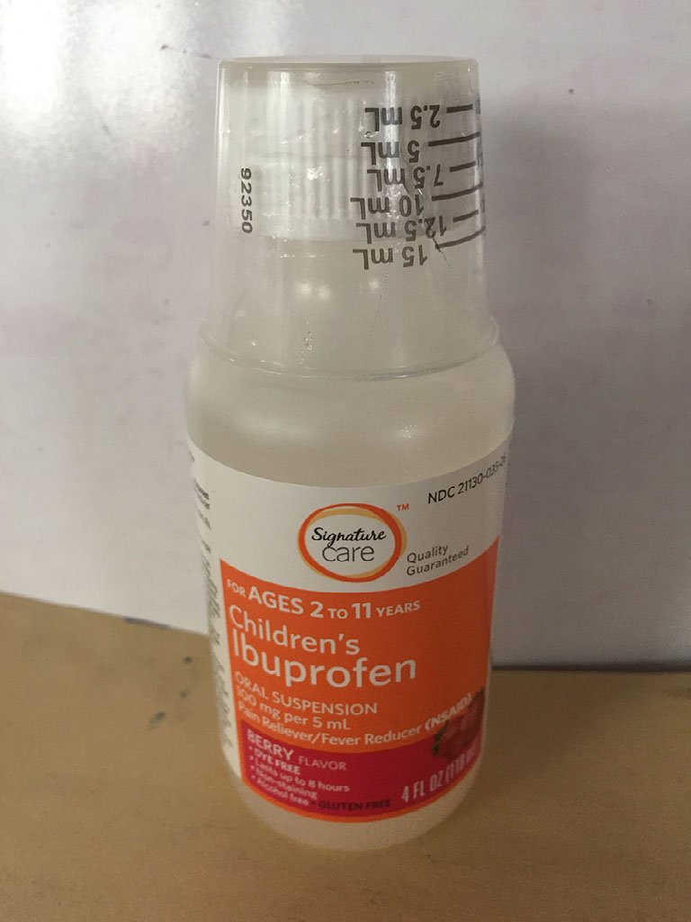 Ibuprofen, used sparingly, but yes, it's in there.
